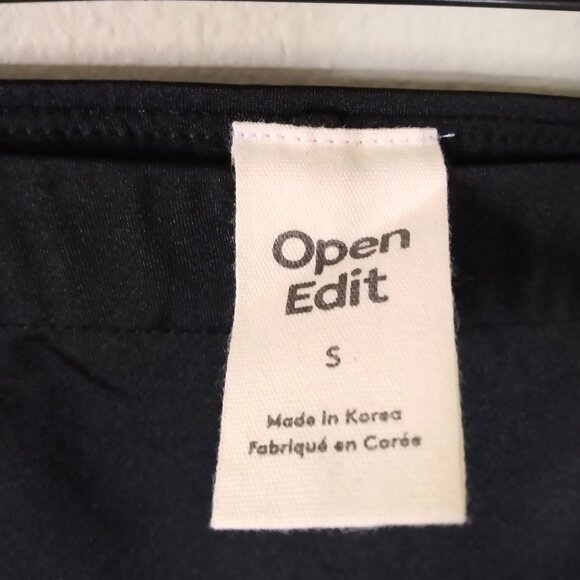 Open Edit Side Ruched Black Skirt Size S - Picture 2 of 2